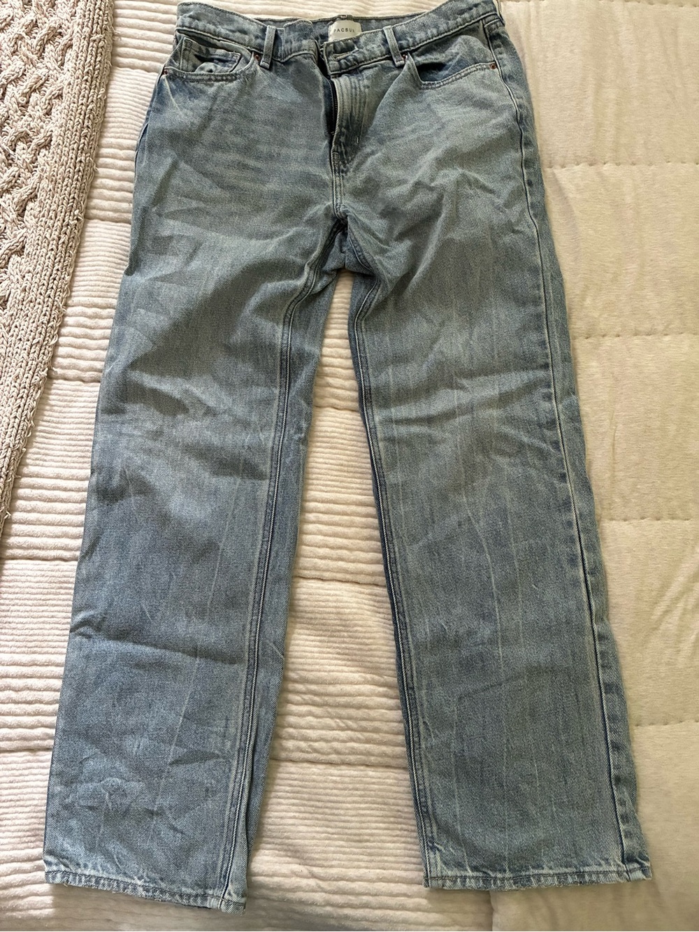 PacSun Women's Light Blue Straight-Leg Jeans